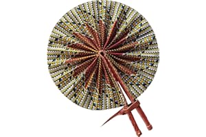 DUPSIE'S Kente African Print Foldable Hand Fan