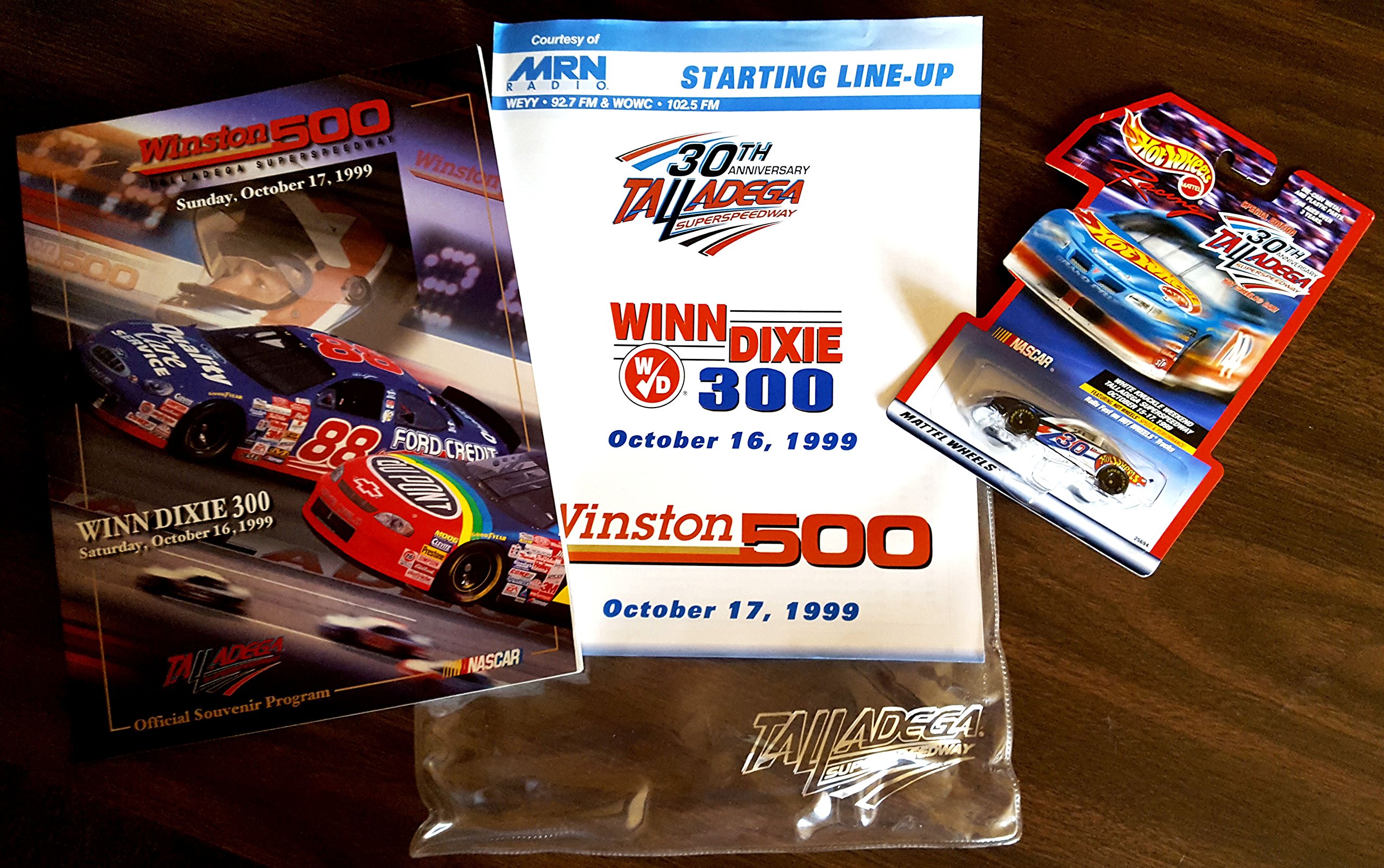 Winn Dixie 300 And Winston 500 30th Anniversary Official Souvenir Packet Talladega Superspeedway Sunday October 16 17 1999 Nascar Tom Pokorny Manager William Lazarus Michael Meadows Amazon Com Books