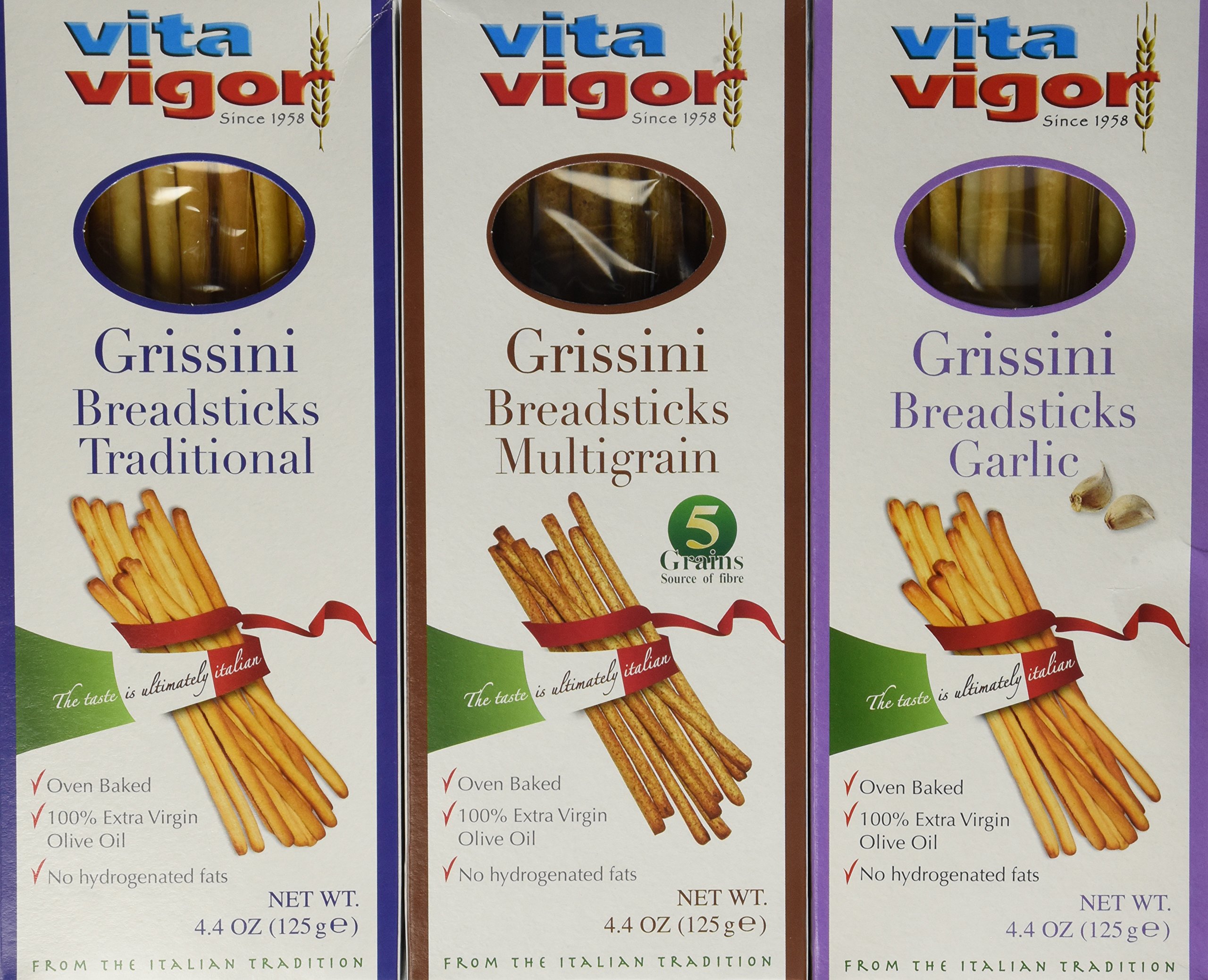 Grissini Breadsticks 3pack (Garlic Traditional and Multigrain) Free