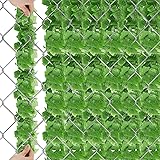 Cinnvoice 60 Pcs 472.2 ft Chain Link Fence Privacy