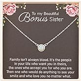 RareLove Sister in Law Christmas Gifts,Gifts for Sister in Law,925 Sterling Silver White Opal Necklace for Unbiological Bonus Sisters Gift,Wedding,Thank You,Bridesmaid,Bridal Shower Gift