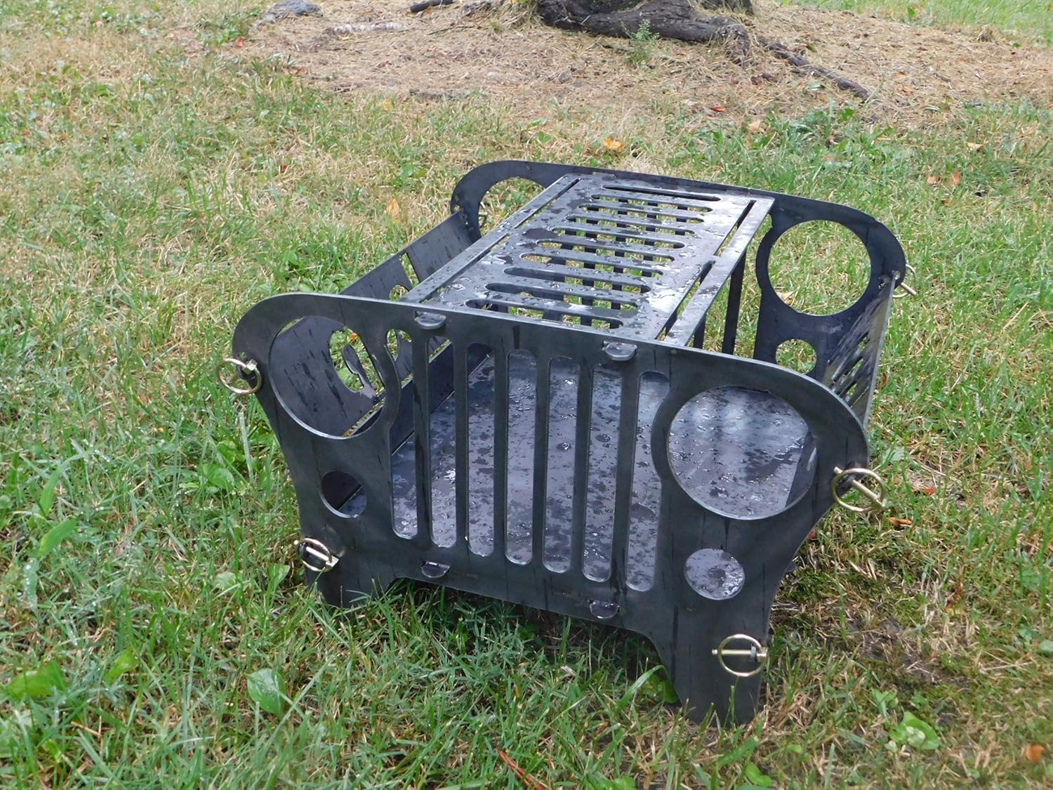 Nashville Metal Art Mini Steel Jeep Fire Pit Amazon Co Uk Garden
