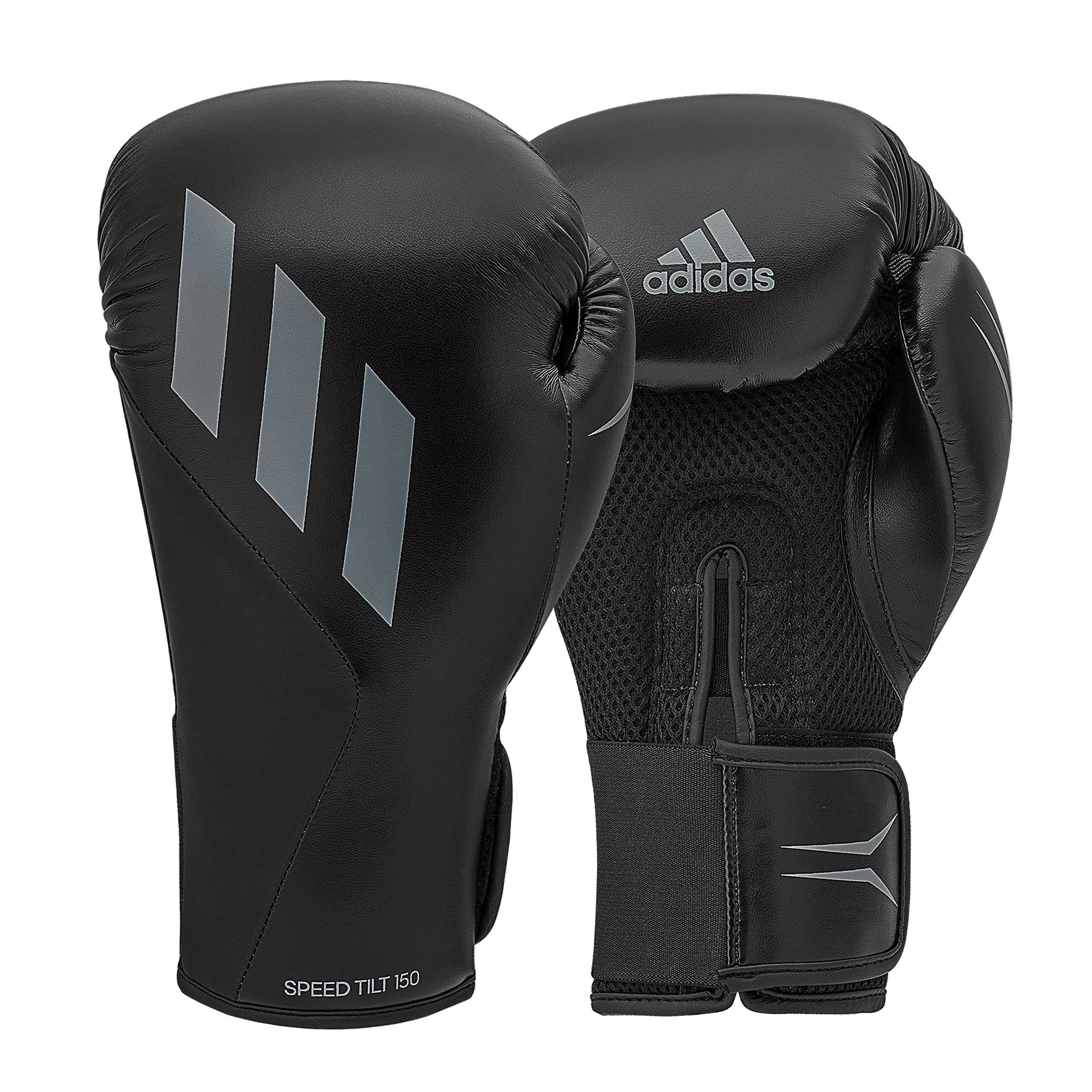 adidas Men's Tilt 150 Boxing Gloves, Black/Grey, 8 oz EU