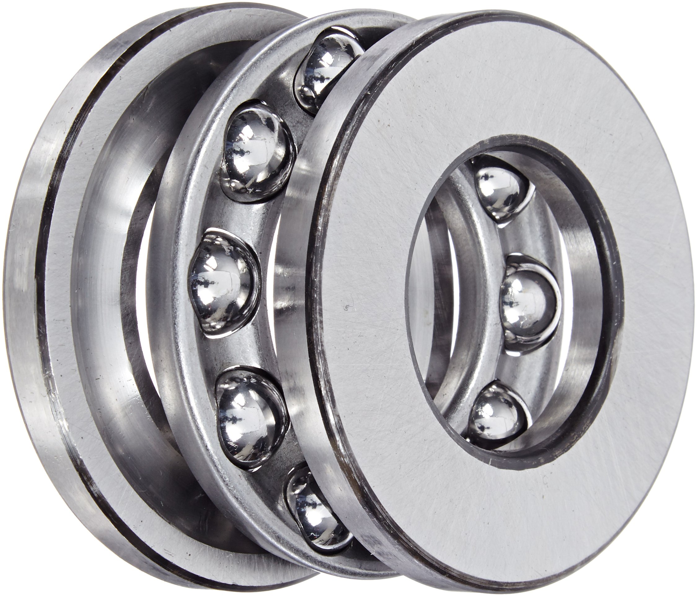 FAG 51307 Grooved Race Thrust Bearing, Single Row, Open, 90° Contact Angle, Steel Cage, Metric, 35mm ID, 68mm OD, 24mm Width, 3600rpm Maximum Rotational Speed, 20000lbf Static Load Capacity, 11200lbf Dynamic Load Capacity