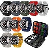 6 Pack Watch Band Compatible for Samsung Galaxy Watch Ultra 47mm Band(2025/2024), Adjustable Elastic Breathable Replacement Strap for Samsung Galaxy Watch Ultra Women Men