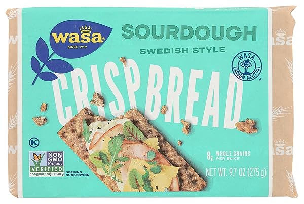 WASA SOURDOUGH RYE CRISPBREAD, 9.7 OZ
