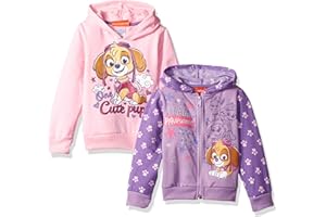Paw Patrol Nickelodeon Girls 2 Pack Hoodies