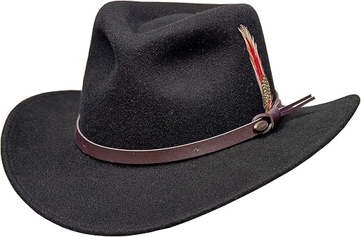 crushable wool outback hat