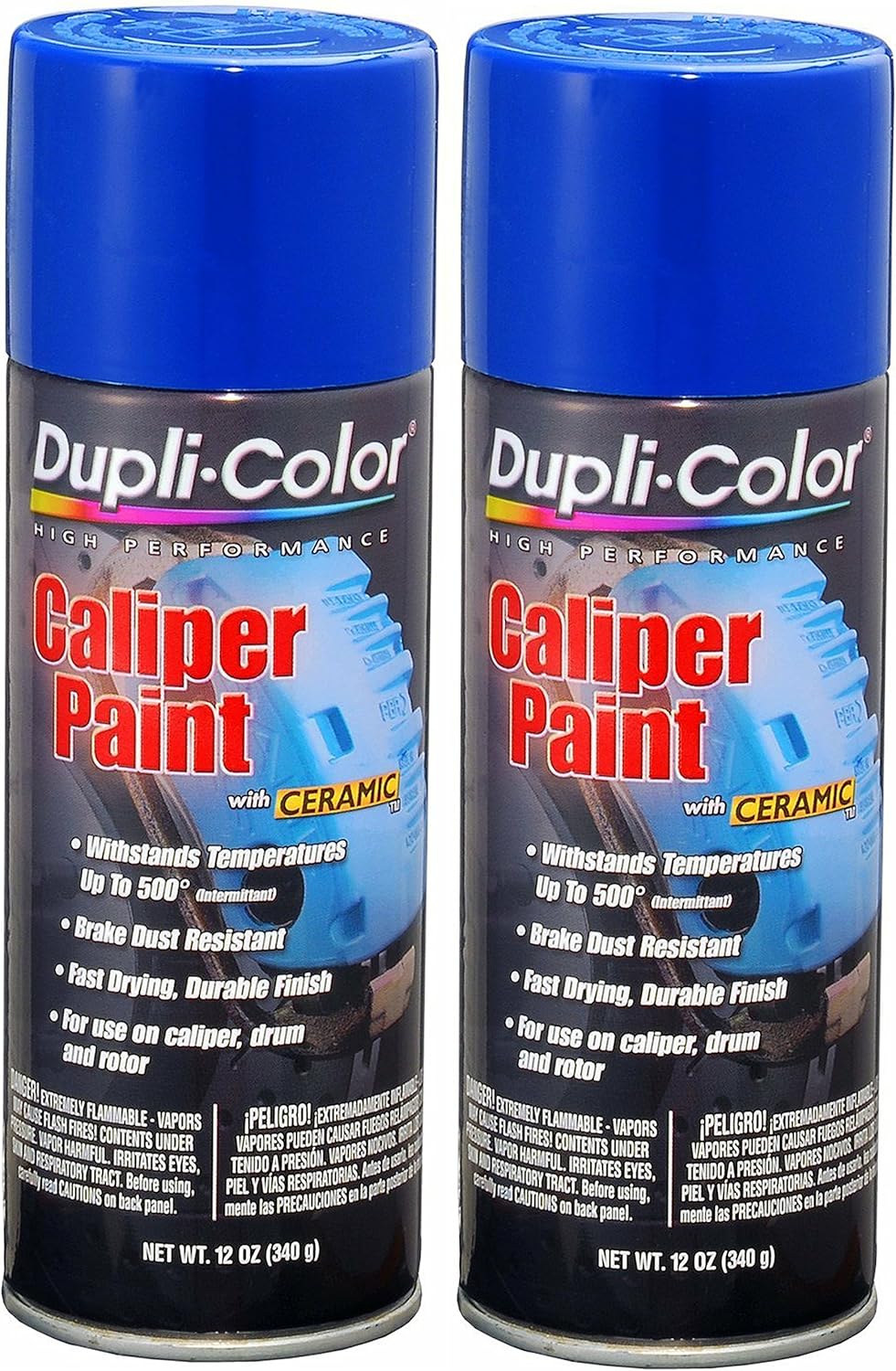 DupliColor BCP104 Blue Caliper Paint with Ceramic 12 oz. Aerosol (2