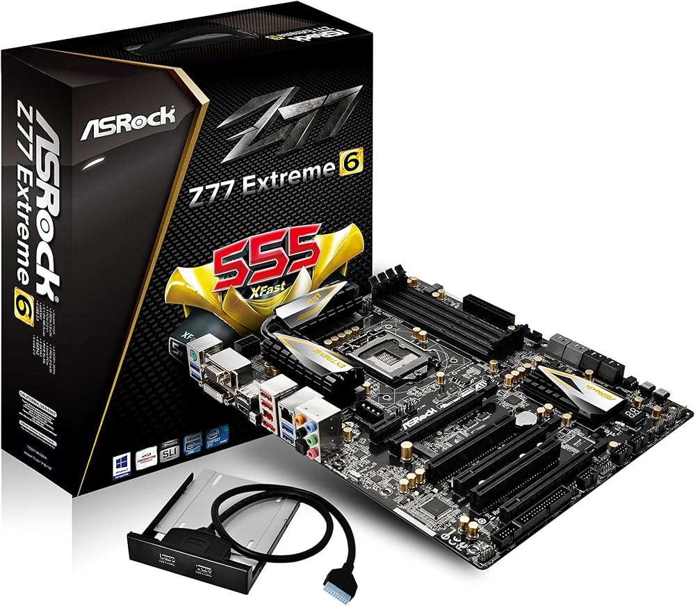 ASRock Z77 Extreme6 Motherboard LGA 1155 Intel Z77 ATX DDR3 USB 3.0 SATA3