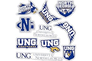 Desert Cactus University of North Georgia Sticker UNG Nighthawks Vinyl Decals Laptop Water Bottle Car Scrapbook 13.46x10.94 Sheet T2 (Type 2)