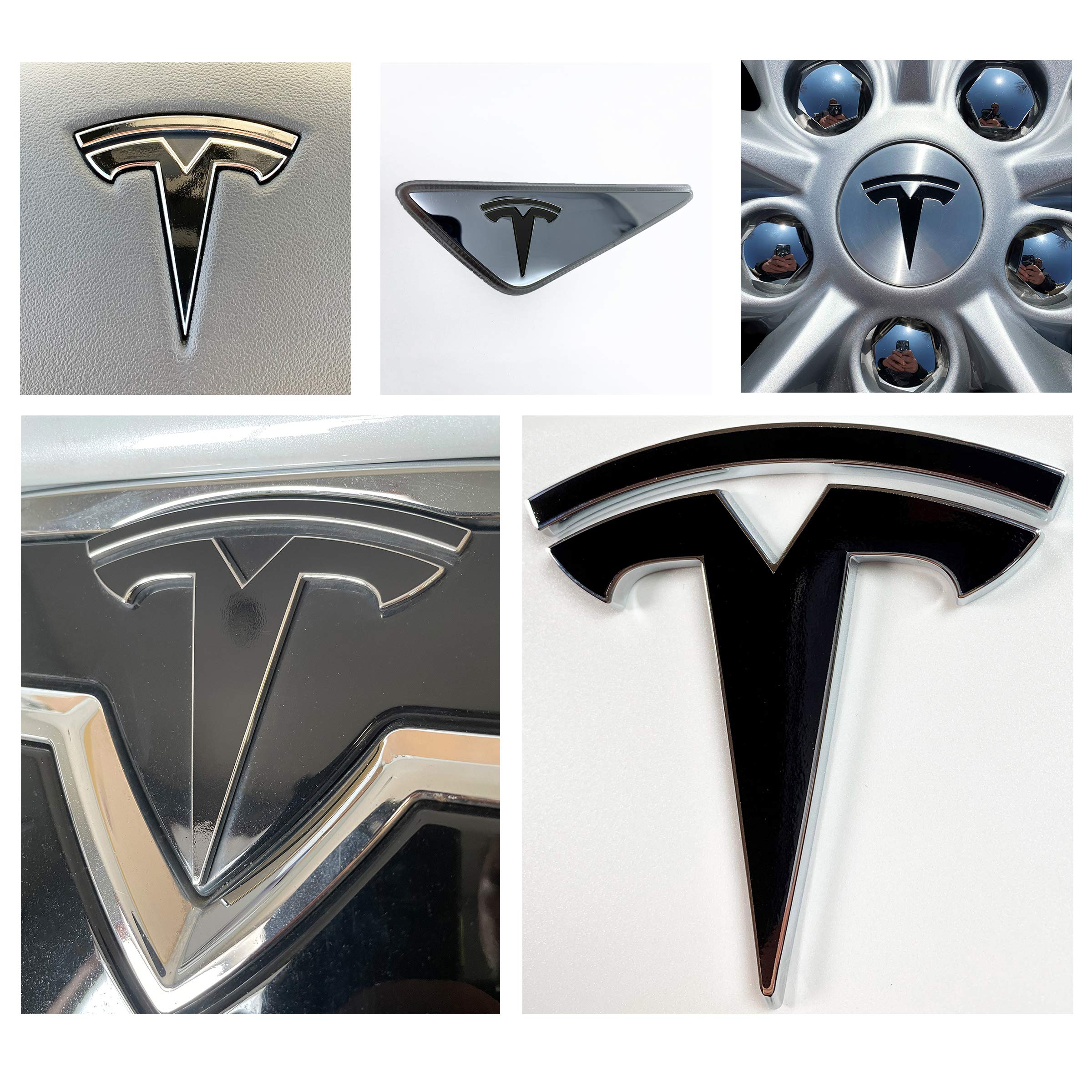 Logo Decal Wrap for Tesla Model S, Nosecone, 14-pc
