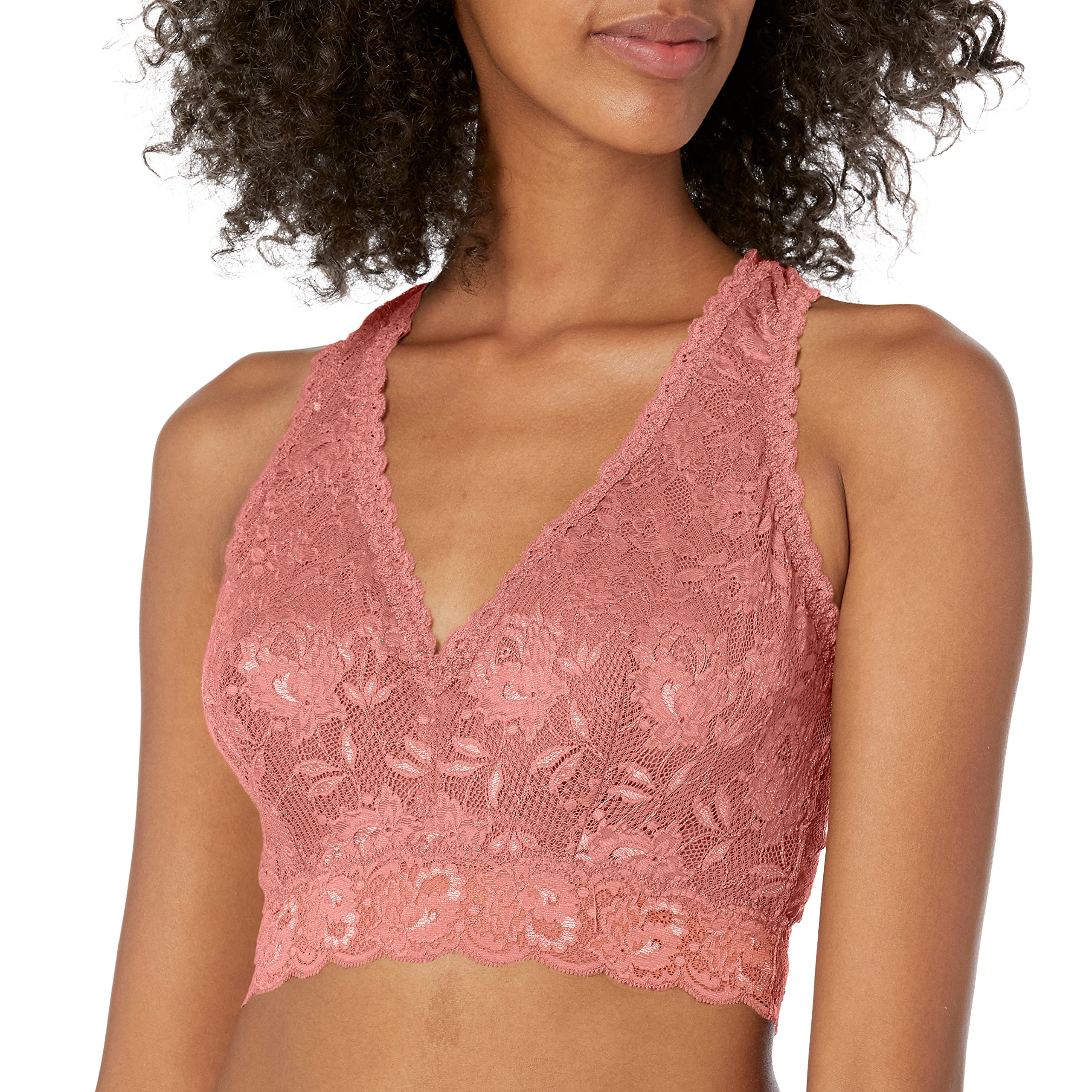 Cosabella Women’s Say Never Curvy Racie Racerback Bralette, Nuovo Mauve, Extra Small