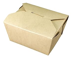 Fold-Pak Bio-Plus Earth 01BPEARTHM Natural Kraft Paper Carry-Out/to-Go Container, 4-3/8