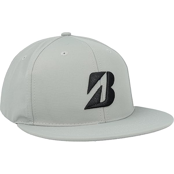 Bridgestone Tour Flat Snapback Cap (Navy, Adjustable) 2023 Golf