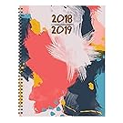 Abstract Painted Art Large Weekly Monthly 2019 Planner: July 2018 - June 2019 (Academic Year)