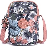 AOCINA Small Crossbody Purses for Teen Girl Stuff Cell Phone Purse Lightweight Nylon Mini Cross Body Bag Cute Wallet Bag