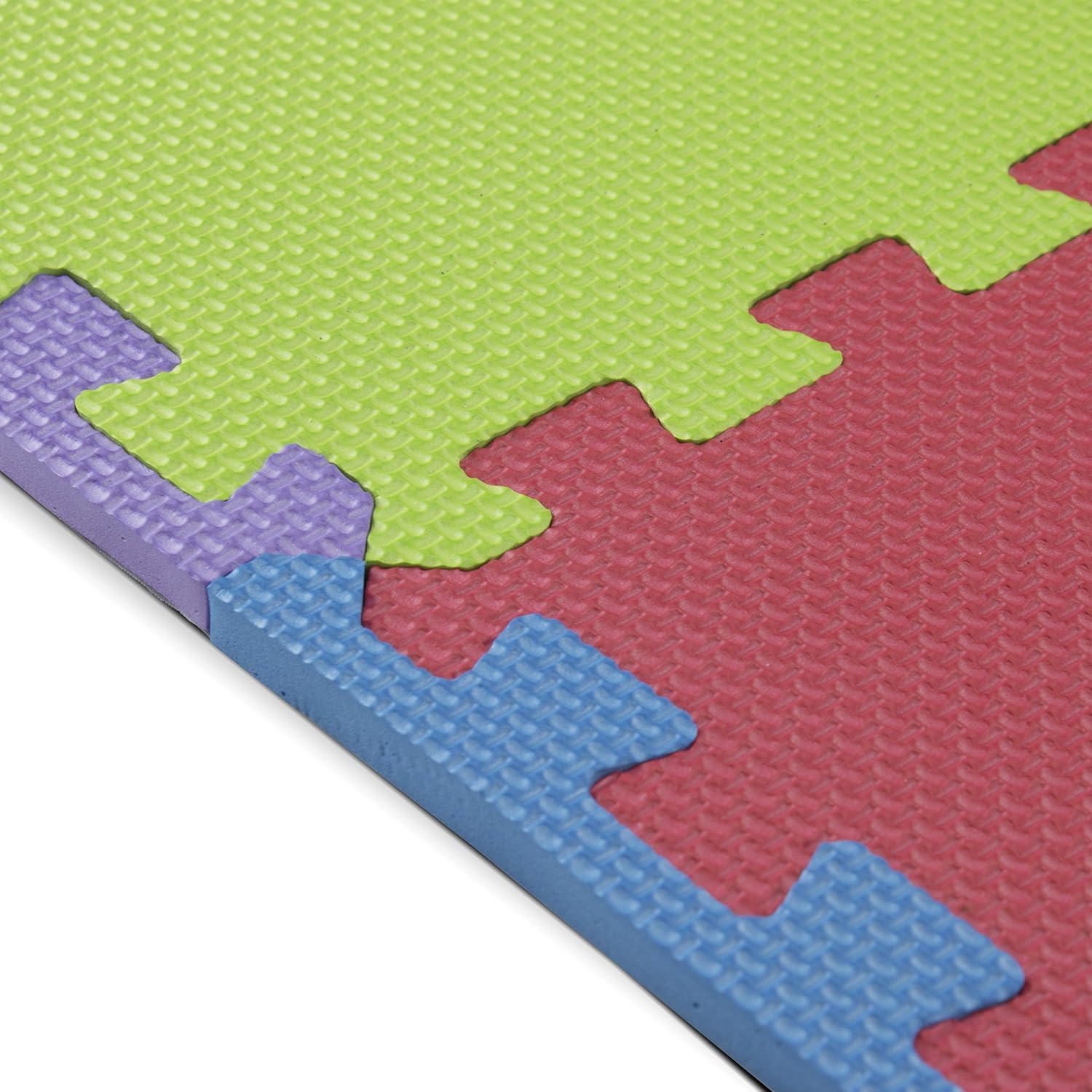Foam Play Mats (16 Tiles + Borders) Safe Kids Puzzle Playmat | Non-Toxic Interlocking Floor Children & Baby Room Soft EVA Thick Color Flooring Square Babies Toddler Infant Exercise Area Carpet: Toys & Games