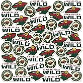 NHL Minnesota Wild Logo 50ct Vinyl Large Deluxe Stickers Variety Pack – Officially Licensed Team Emblems – Laptop, Water Bottle, Scrapbooking, Tablet, Indoor/Outdoor