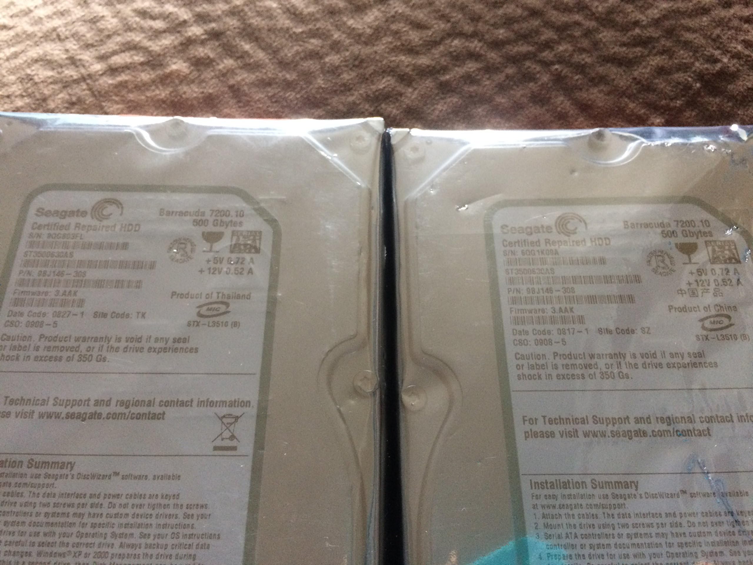 Seagate ST3500630AS 500GB SATA/300 7200RPM 16MB Hard Drive