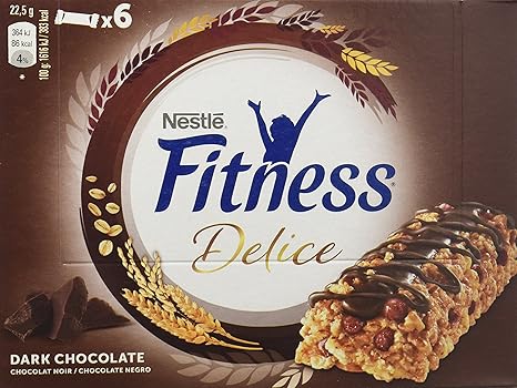 Nestlé Fitness Delice - Barritas de Cereales con chocolate negro ...