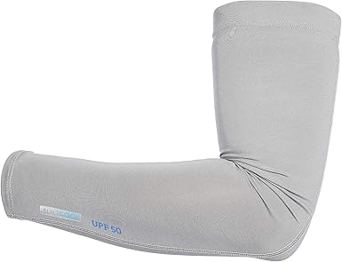 Amazon Com Hot Shot Men S Fishing Cooling Arm Sleeves For Running Golf Baseball Upf 50 Gray One Size Clothing
