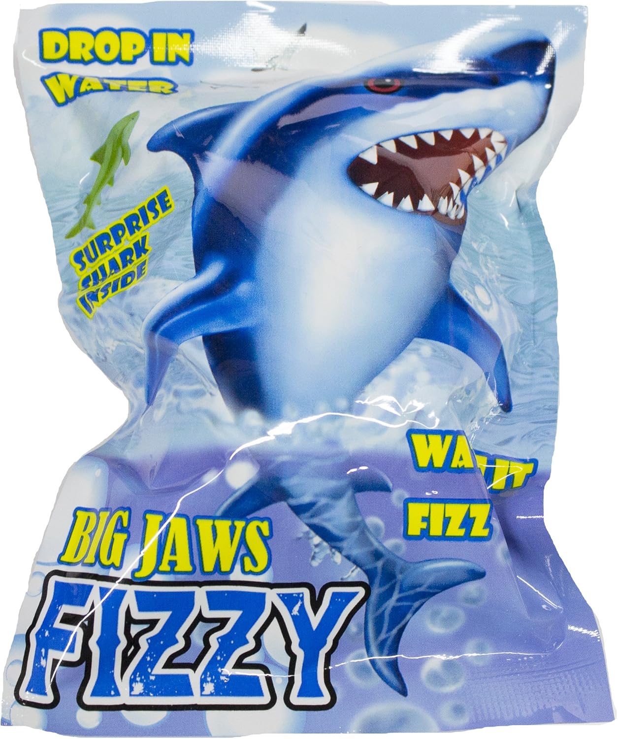 Fun Stuff Fizzy Shark - Drop in Water, Watch It Fizz, Reveal A Surprise Shark