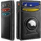 BULLIANT Men Airtag Wallet,Slim Wallet Money Clip Card Holder Magnetic Closure 12 Cards in Front Pocket RFID Blocking