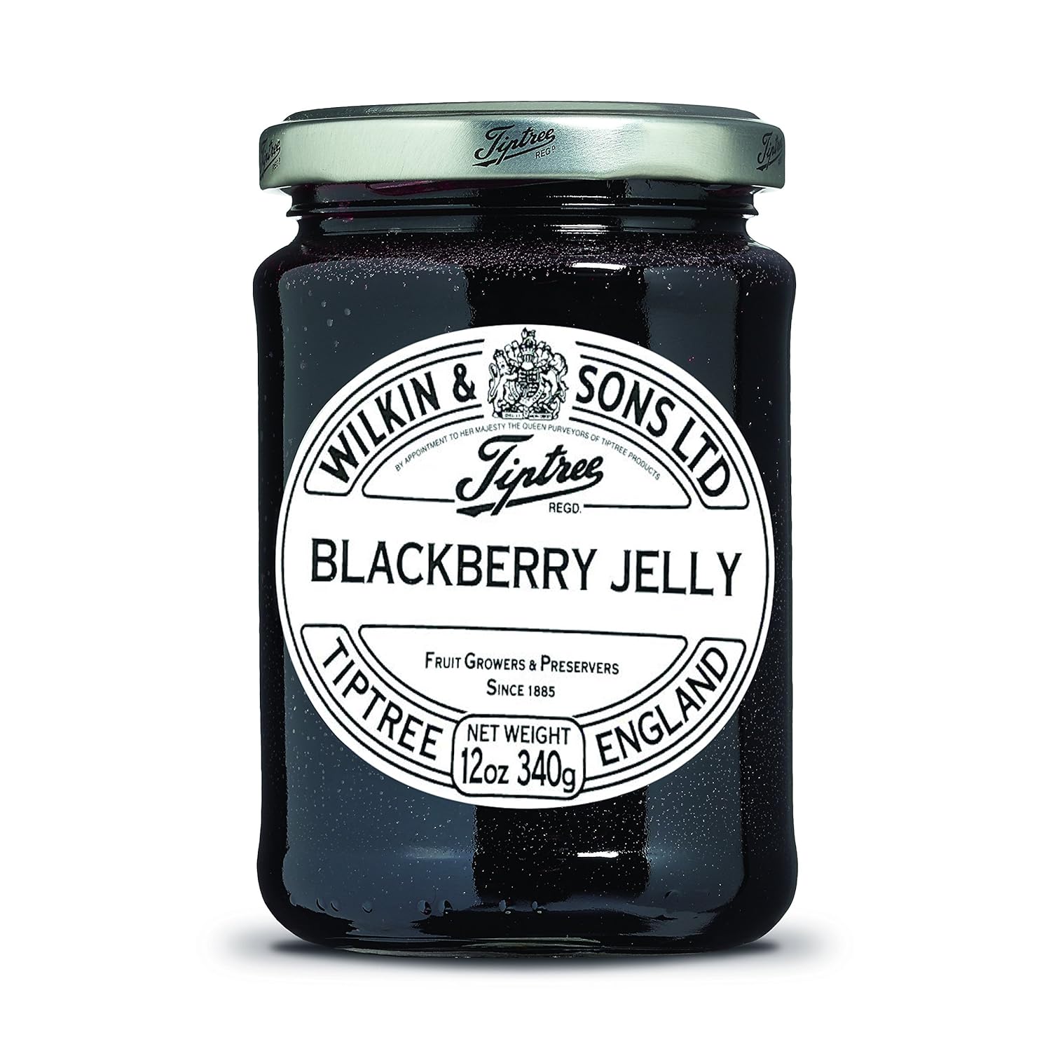 Tiptree Blackberry Jelly, 12 Ounce Jar Jams And
