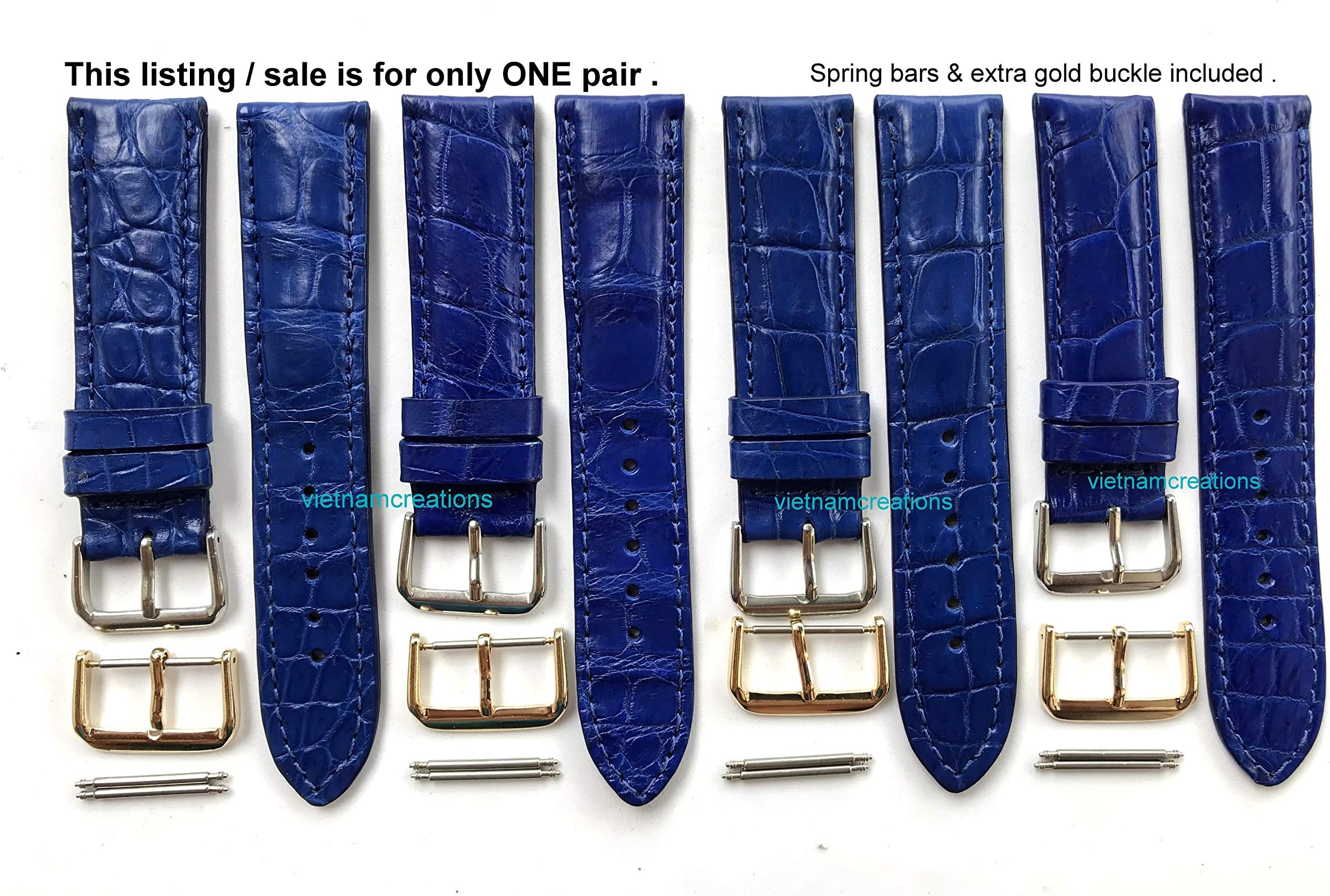 Vietnamcreations 100% Handmade Crocodile Stingray Lizard Watch strap band
