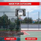 Yaheetech Portable Basketball Hoop Stand 7.7-8.7ft 32'' Backboard 2 Wheels view 9