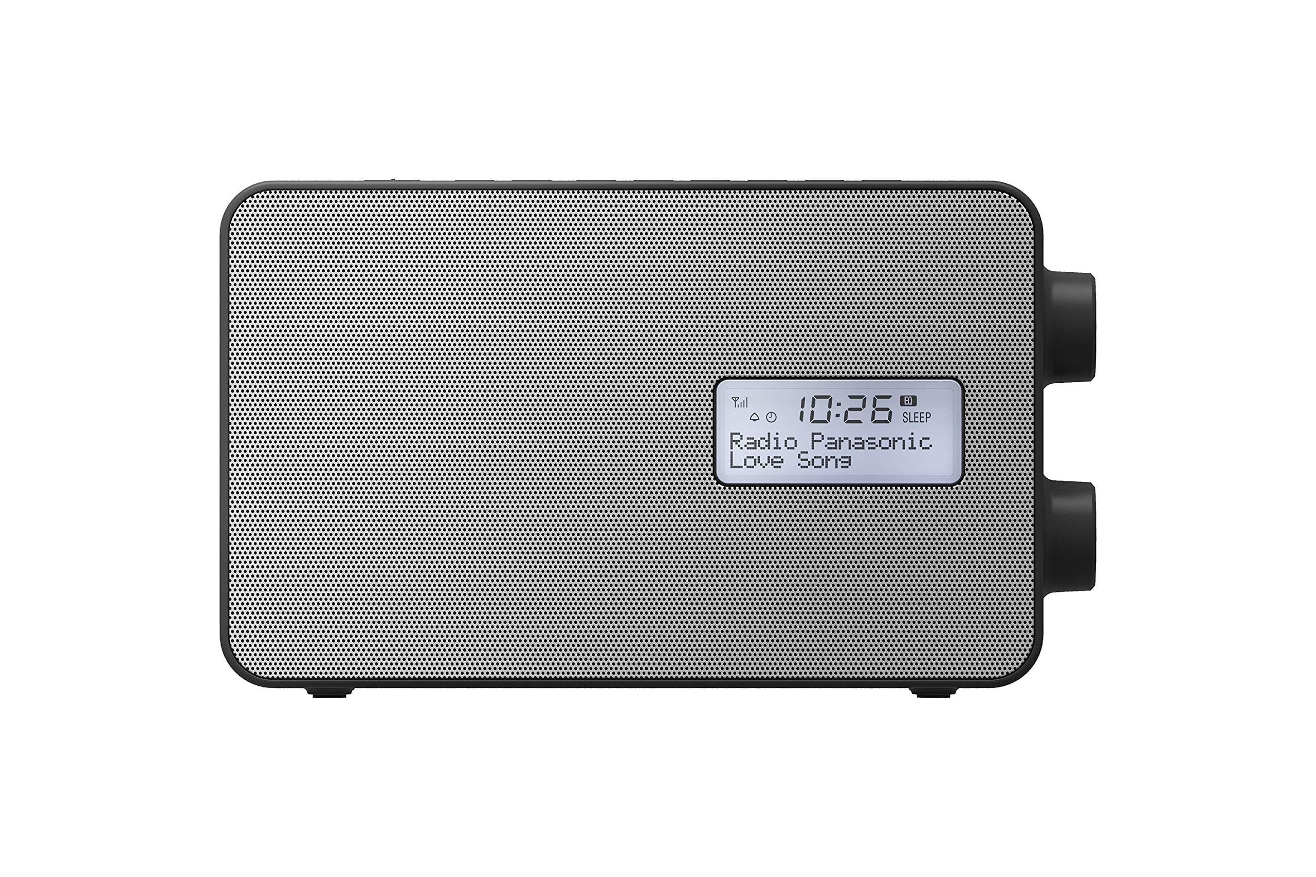 Panasonic RF-D30BTEB-K Smart function radio with USB smartphone charging, Bluetooth connectivity & DAB+, Black