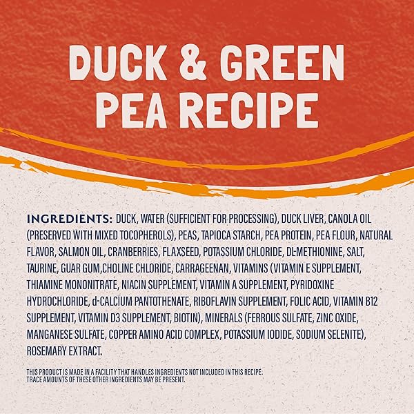 NATURAL BALANCE LIMITED INGREDIENT ADULT GRAIN-FREE WET CANNED CAT FOOD, DUCK & GREEN PEA RECIPE, 5.5 OUNCE (PACK OF 24)