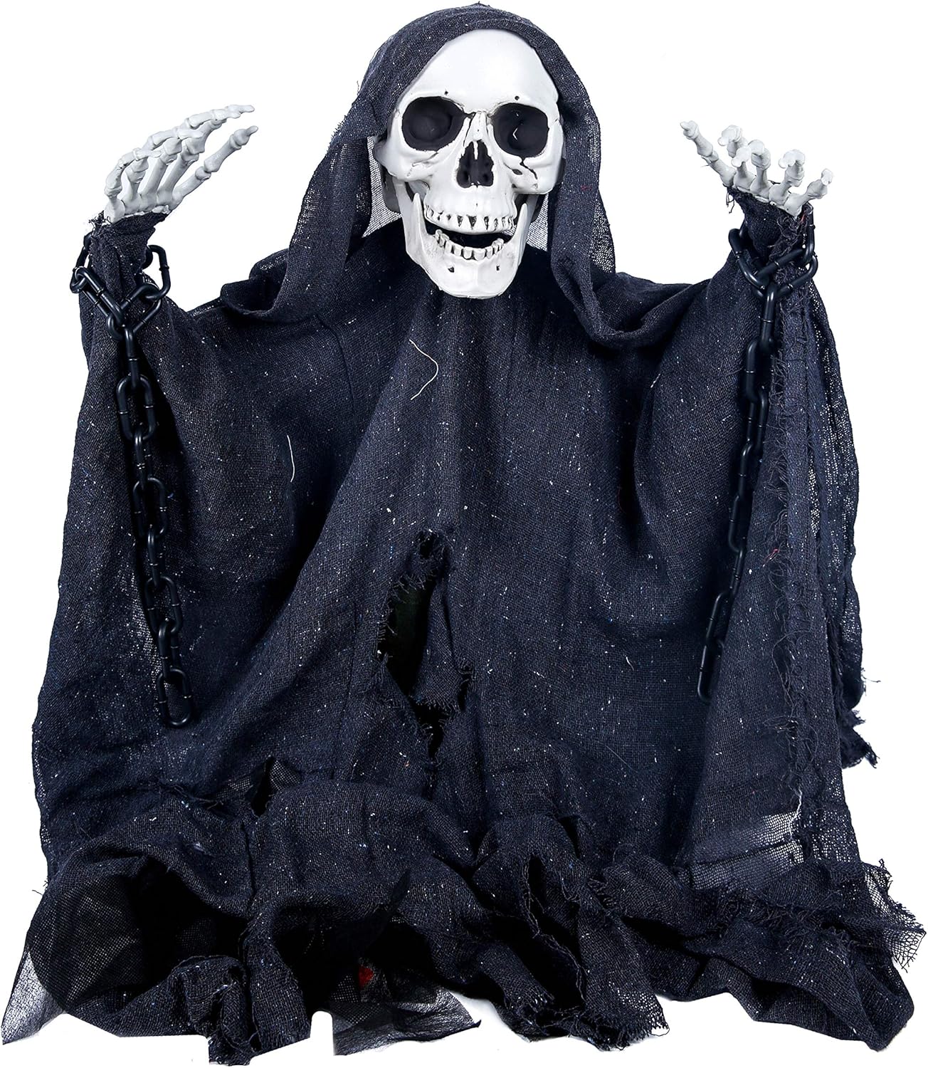 Skeleton Grim Reaper Ground Stake, Halloween yard stakes for Halloween outdoor graveyard Lawn stakes decorations: Toys & Games
