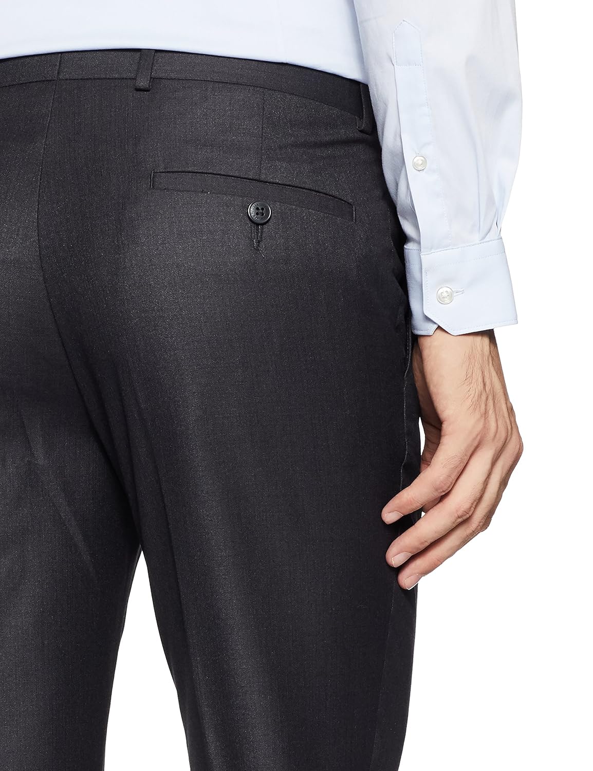 van heusen men's slim fit formal trousers