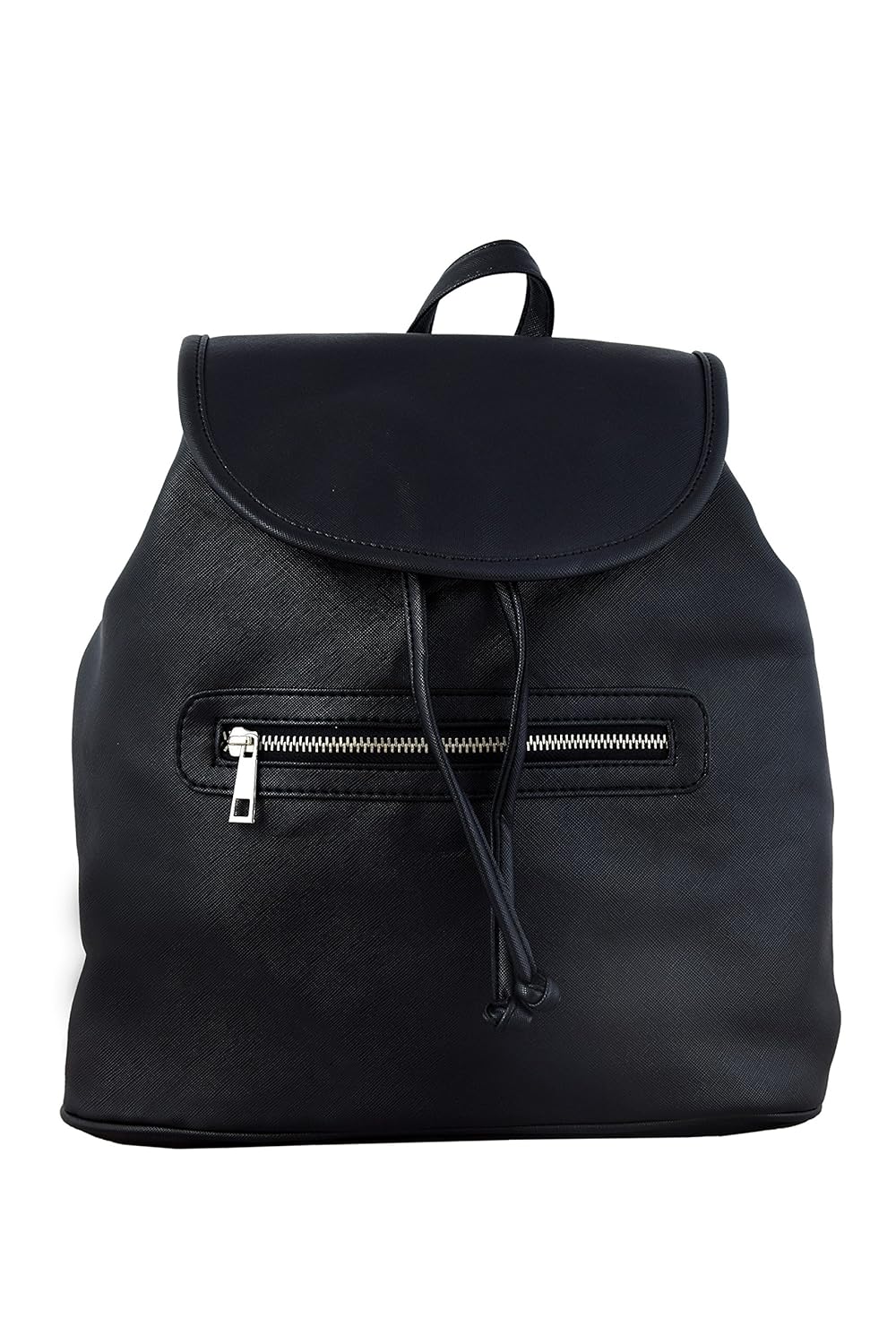 lychee bags women's black pu backpack (lbbppu55bl)