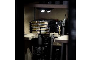 ILLUMISAFE Lights Safe Light - PIR Motion Sensor for Automatic Activation, Two Adjustable LED Lens for Directional Lighting in Gun Safes, Lockers, Cabinets