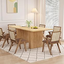weselon 78 Inch Dining Table for 6 8 10, Modern