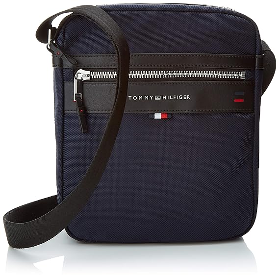 Tommy Hilfiger Elevated Reporter, Men's Shoulder Bag, Blue (Tommy Navy