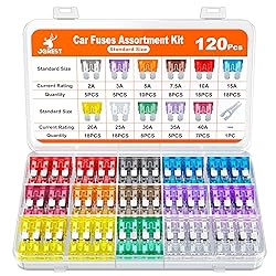 JOREST 120Pcs Standard Fuse Kit, Car Fuses