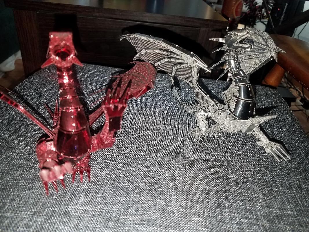Fascinations ICONX Silver Dragon 3D Metal Model Kit | Mind Games Canada