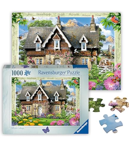 Amazon.com: Ravensburger Cozy Cabin 1000 Piece Jigsaw Puzzle for
