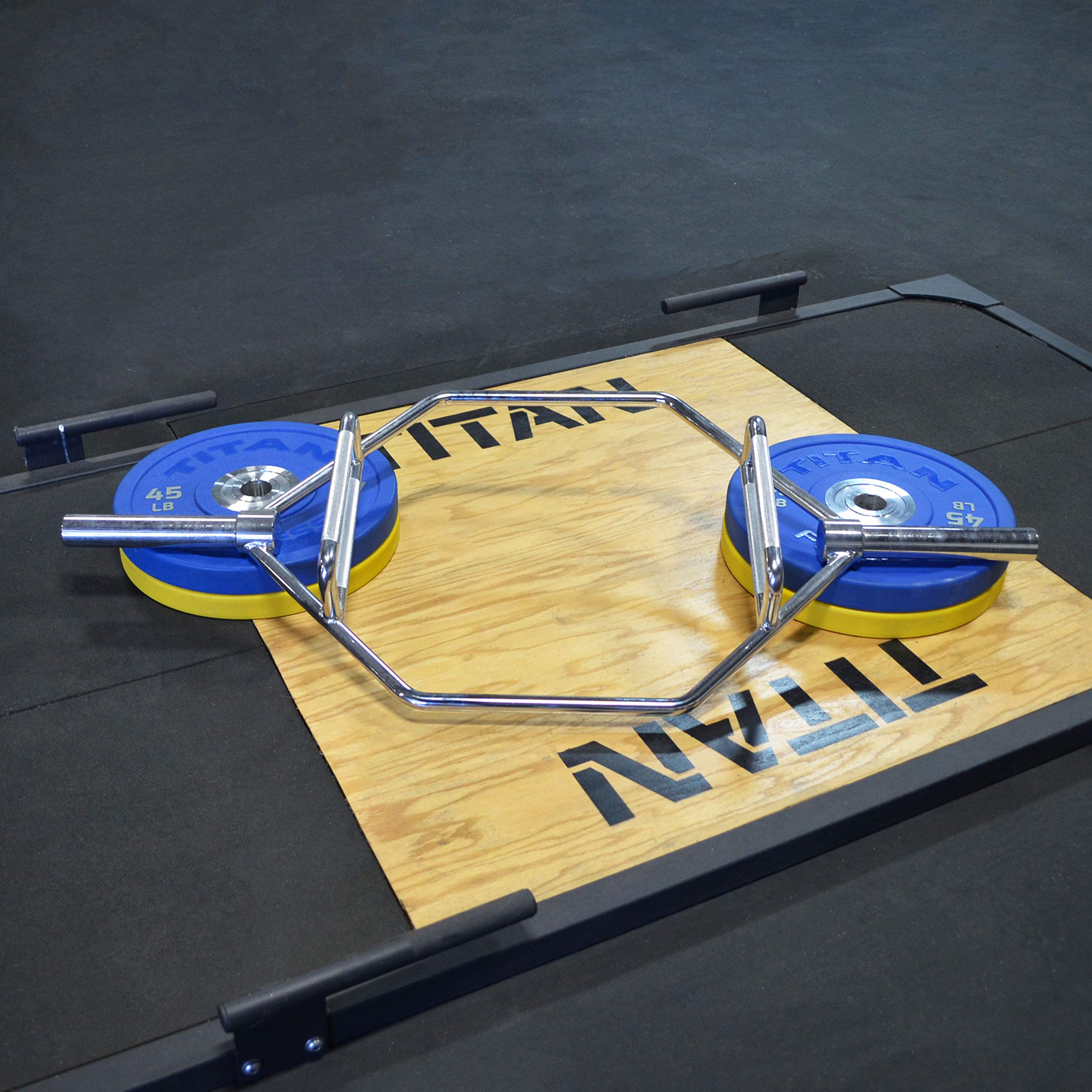 Titan Hex Bar for Olympic Weight Lifting and Bodybuilding, Barbell