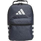 adidas Santiago Lunch Bag Cooler for Women and Men, Insulated Food Container Box with Mesh Pocket, Twill Onix Grey/Black, One Size