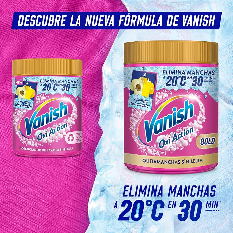 Vanish Gold Quitamanchas - Nuestra Mejor Fórmula en Polvo, sin Lejía, 960gr