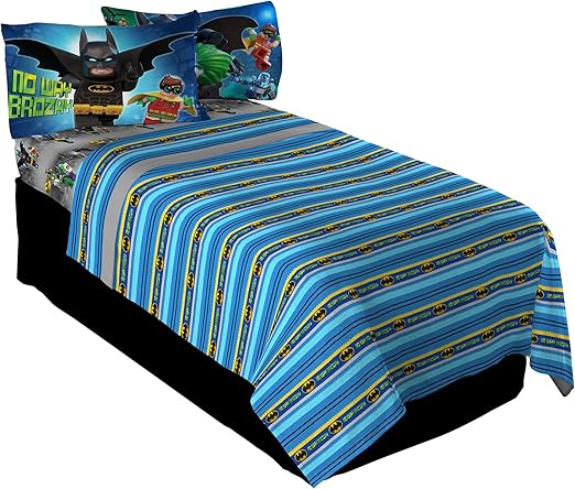 Amazon Com Lego Batman Way Brozay Twin Sheet Set Home Kitchen
