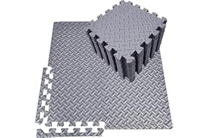 LYINGFISH Foam Puzzle Mat，Foam Floor Tiles 20 Pieces Interlocking Floor Mats Interlocking Foam Tiles Gym Mat Foam Play Mat Foam Puzzle Floor Mat Foam Mats for Floor Baby Foam Floor Mats Exercise Mat（Gray