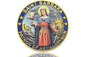 LZWIN Saint Barbara Patron of Artillerymen Challenge Coin – Protector in Adversity
