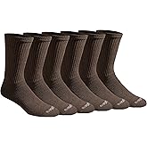 Dickies Men's Dri-Tech Essential Moisture Control Crew Socks (6 & 12 Pairs)