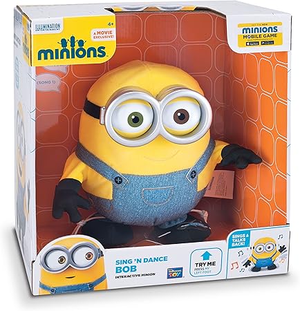 Amazon ミニオンズ 10インチ インタラクティブ トーキング アクションプラッシュ シング ダンス ミニオン ボブ Minions 15 Sing N Dance Minion Bob 並行輸入品 怪盗グルー ぬいぐるみ おもちゃ
